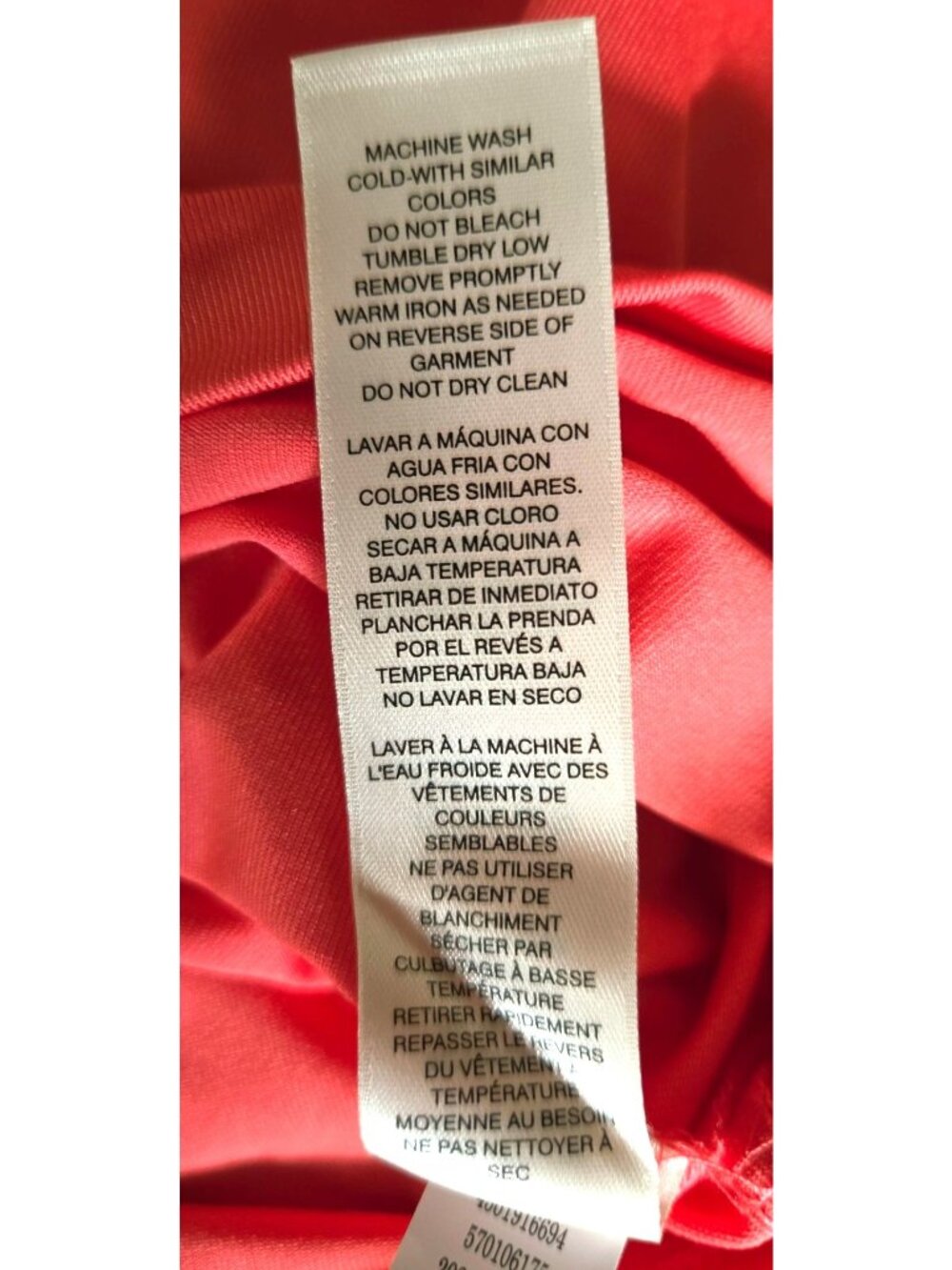 Chico's Microfeel Timeless Stank Basic Knit Caribbean Coral Women Size 2 NEW - Picture 11 of 11